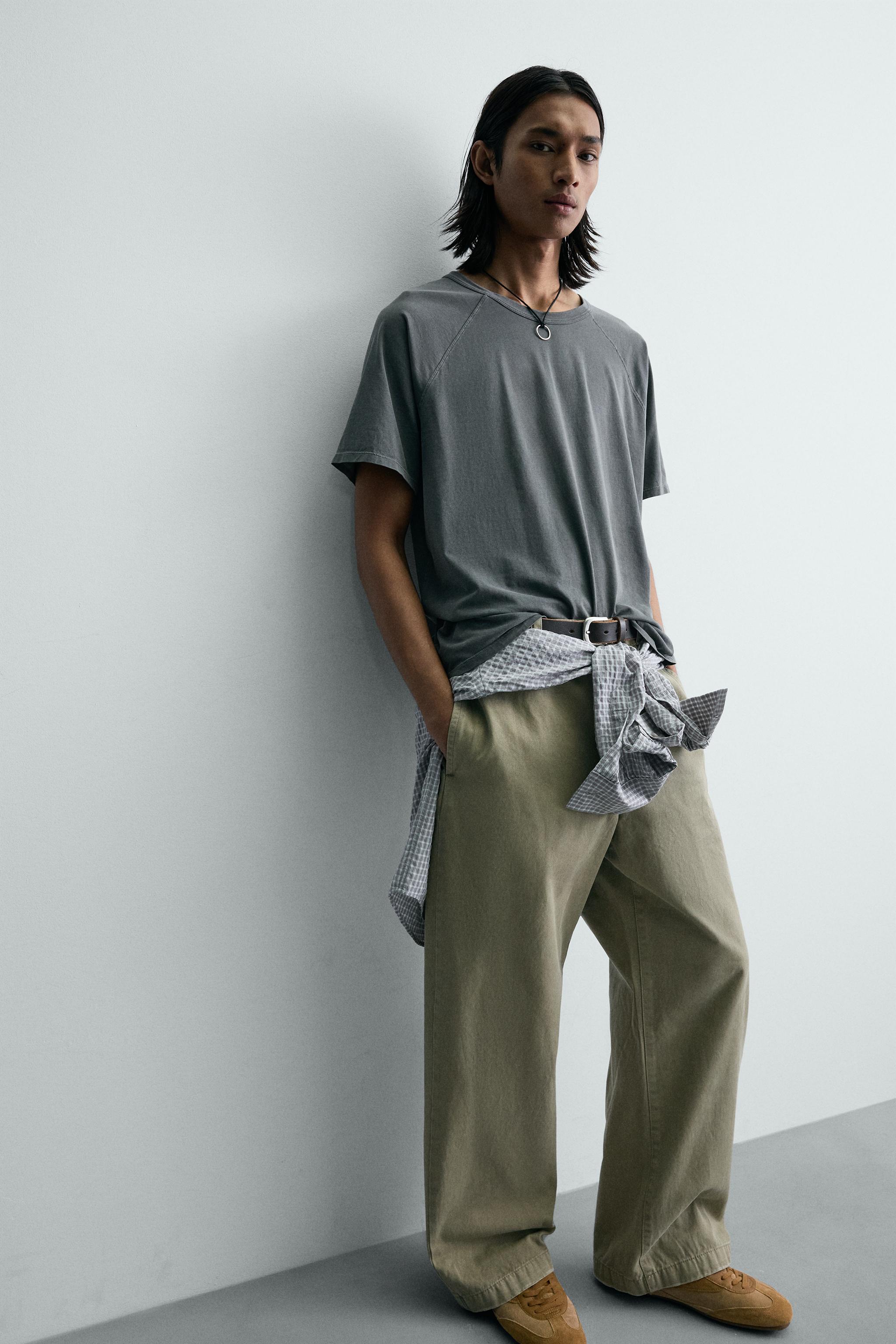 WIDE FIT CHINO PANTS
